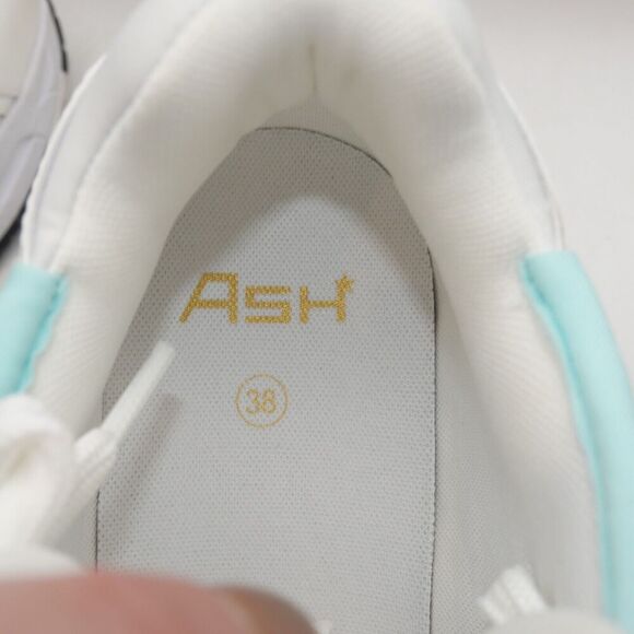NEW Ash Women's 7 Race Fion Sneakers White Hype Mint Black Size 41 - Picture 8 of 12